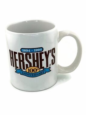 Vintage White Hershey’s 100th Anniversary Ceramic Coffee Mug